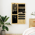 Armadio Portagioie con Specchio a Muro 37,5x10x106 cm