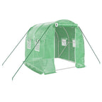 Serra con Telaio in Acciaio Verde 4 m² 2x2x2 m