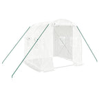 Serra con Telaio in Acciaio Bianco 4 m² 2x2x2 m