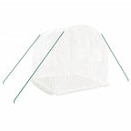 Serra con Telaio in Acciaio Bianco 4 m² 2x2x2 m