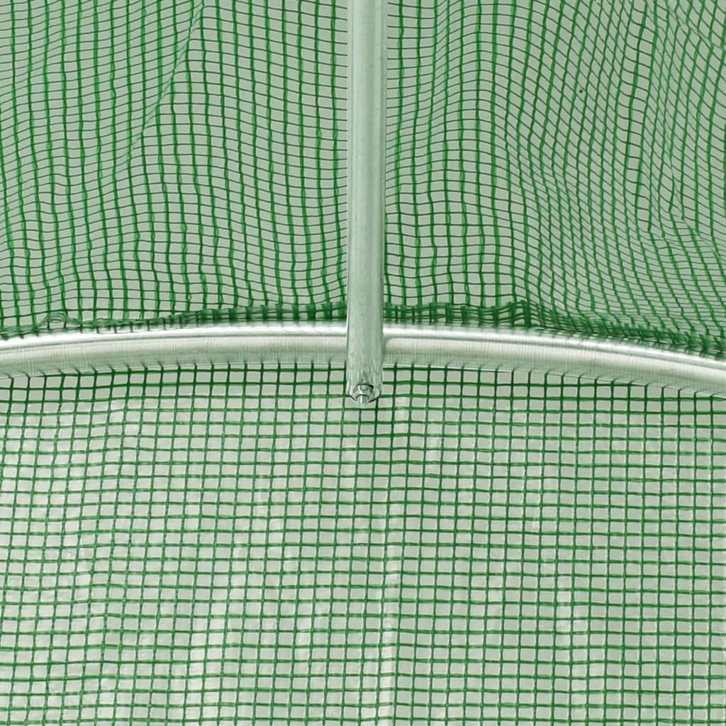 Serra con Telaio in Acciaio Verde 6 m² 3x2x2 m