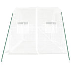 Serra con Telaio in Acciaio Bianco 6 m² 3x2x2 m