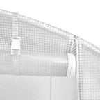 Serra con Telaio in Acciaio Bianco 8 m² 4x2x2 m