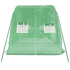 Serra con Telaio in Acciaio Verde 10 m² 5x2x2,3 m
