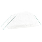 Serra con Telaio in Acciaio Bianco 10 m² 5x2x2,3 m