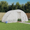 Serra con Telaio in Acciaio Bianco 10 m² 5x2x2,3 m