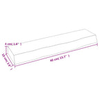 Ripiano a Parete 40x10x4 cm Legno Massello Rovere Non Trattato