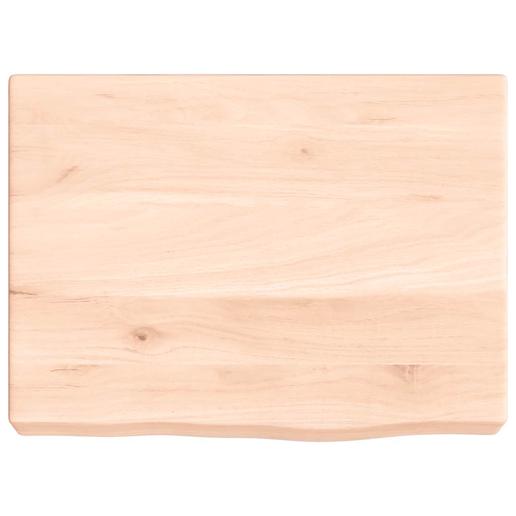 Ripiano a Parete 40x30x(2-6) cm Massello Rovere Non Trattato