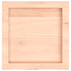 Ripiano a Parete 40x40x(2-6) cm Massello Rovere Non Trattato