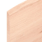 Ripiano a Parete 40x50x2 cm Legno Massello Rovere Non Trattato