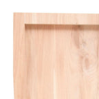 Ripiano a Parete 40x60x(2-6) cm Massello Rovere Non Trattato
