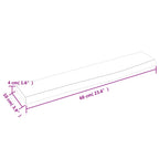 Ripiano a Parete 60x10x4 cm Legno Massello Rovere Non Trattato