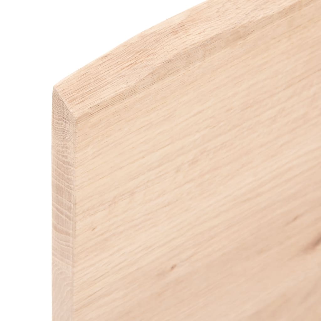 Ripiano a Parete 60x30x2 cm Legno Massello Rovere Non Trattato