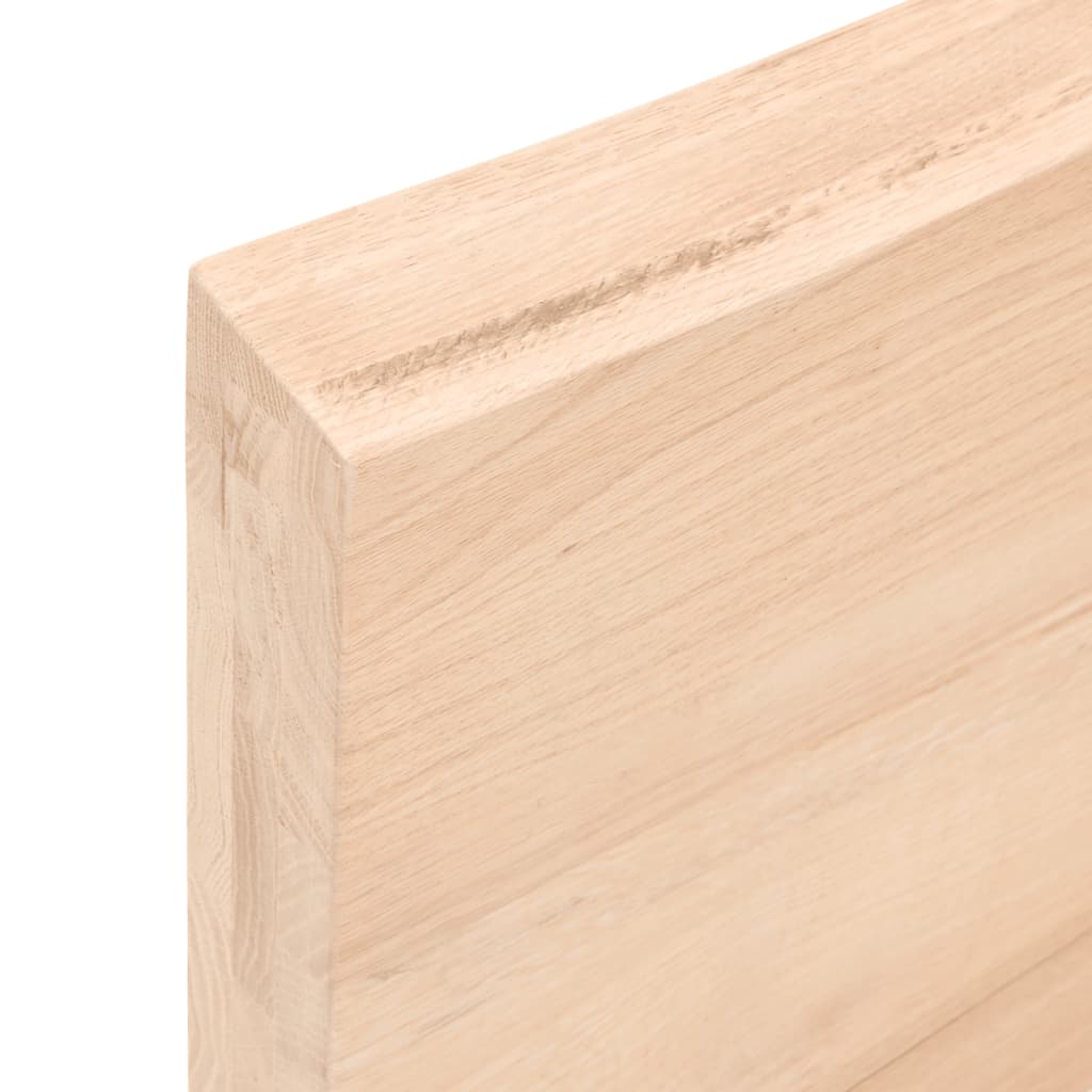 Ripiano a Parete 60x30x(2-6) cm Massello Rovere Non Trattato