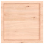 Ripiano a Parete 60x60x(2-6) cm Massello Rovere Non Trattato