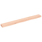 Ripiano a Parete 100x10x4 cm Legno Massello Rovere Non Trattato