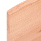 Ripiano Muro Marrone Chiaro 40x30x2 cm Massello Rovere Trattato