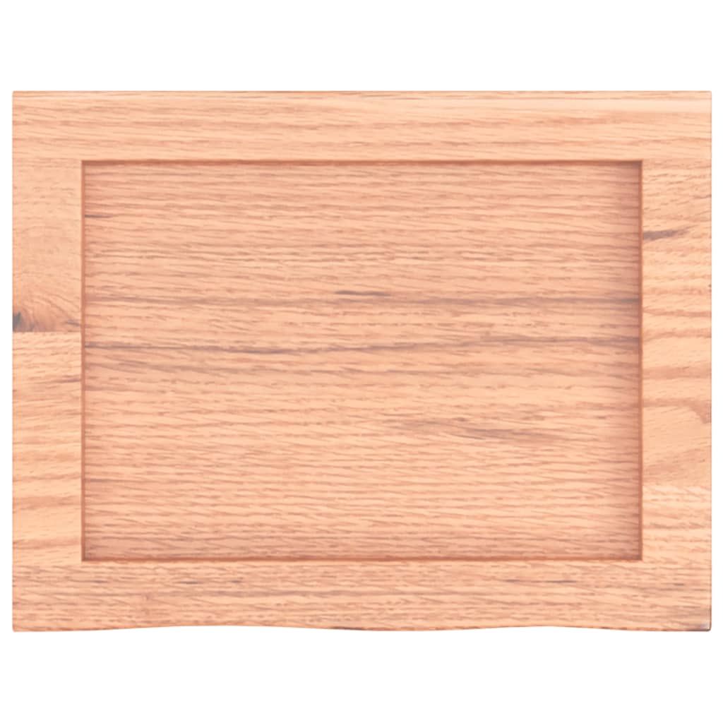 Ripiano Muro Marrone 40x30x(2-4) cm Massello Rovere Trattato