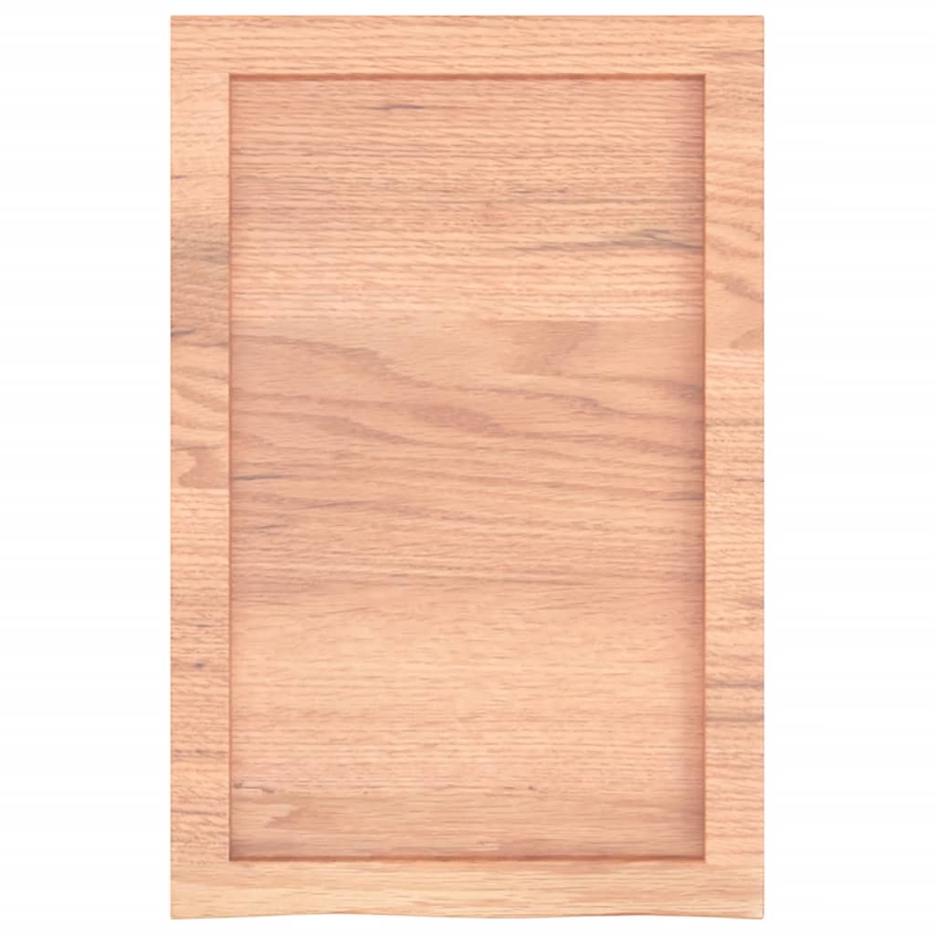 Ripiano Muro Marrone 40x60x(2-4) cm Massello Rovere Trattato
