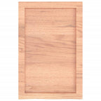 Ripiano Muro Marrone 40x60x(2-4) cm Massello Rovere Trattato