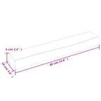 Ripiano Muro Marrone Chiaro 60x10x6 cm Massello Rovere Trattato