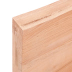 Ripiano Muro Marrone Chiaro 60x20x6 cm Massello Rovere Trattato