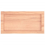 Ripiano Muro Marrone 60x30x(2-4) cm Massello Rovere Trattato