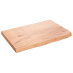 Ripiano Muro Marrone 60x40x(2-4) cm Massello Rovere Trattato