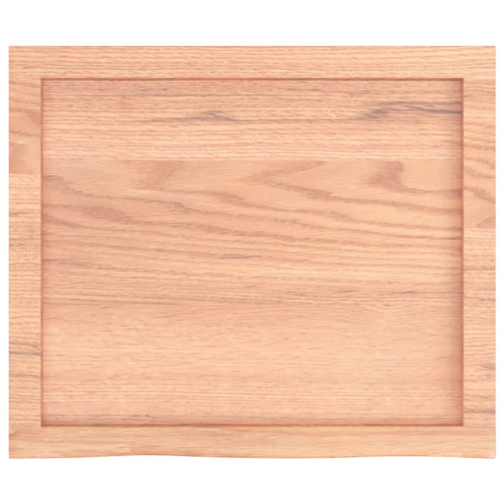 Ripiano Muro Marrone 60x50x(2-6) cm Massello Rovere Trattato