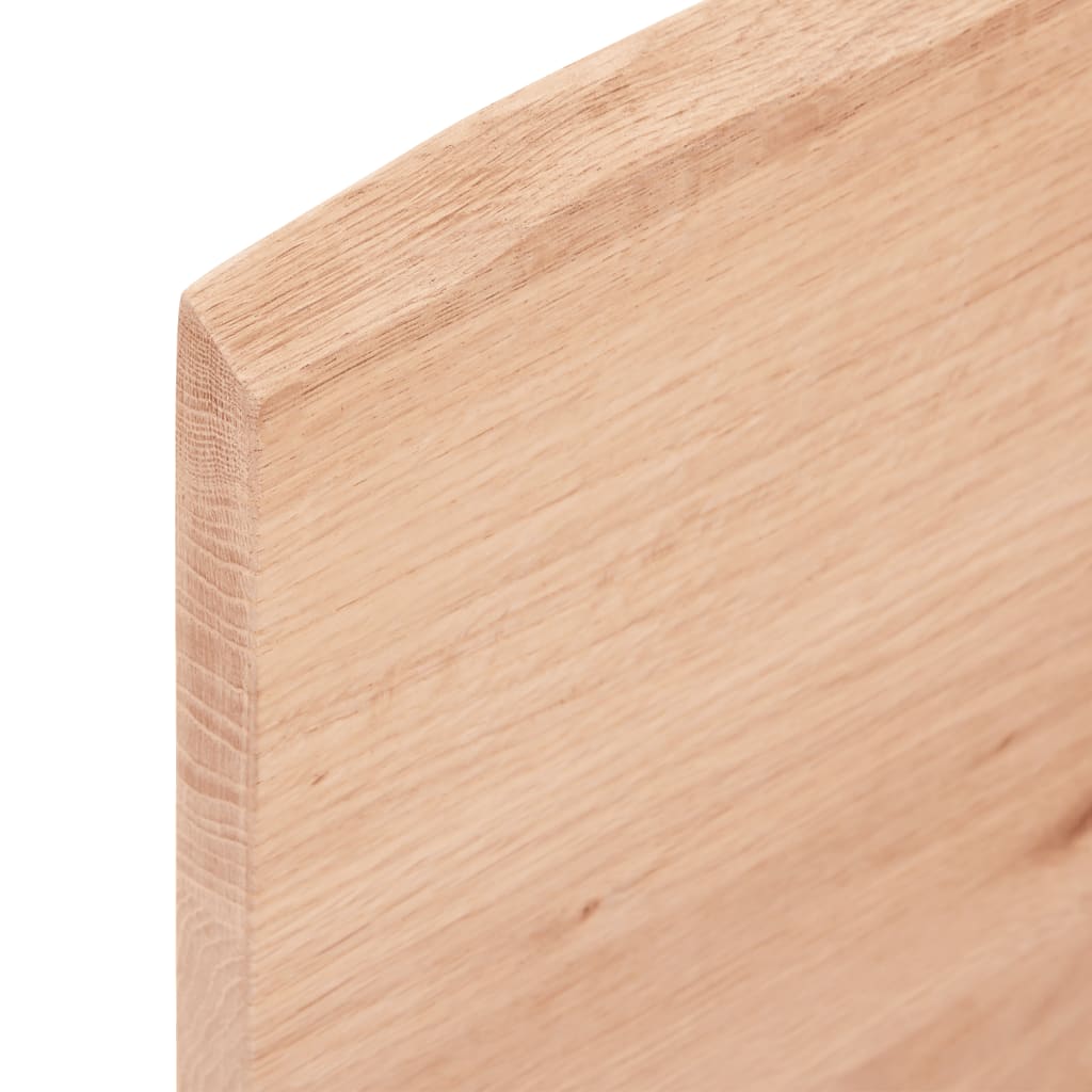 Ripiano Muro Marrone Chiaro 60x60x2 cm Massello Rovere Trattato