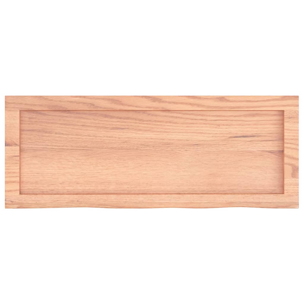 Ripiano Muro Marrone 80x30x(2-4) cm Massello Rovere Trattato