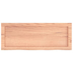 Ripiano Muro Marrone 80x30x(2-6) cm Massello Rovere Trattato