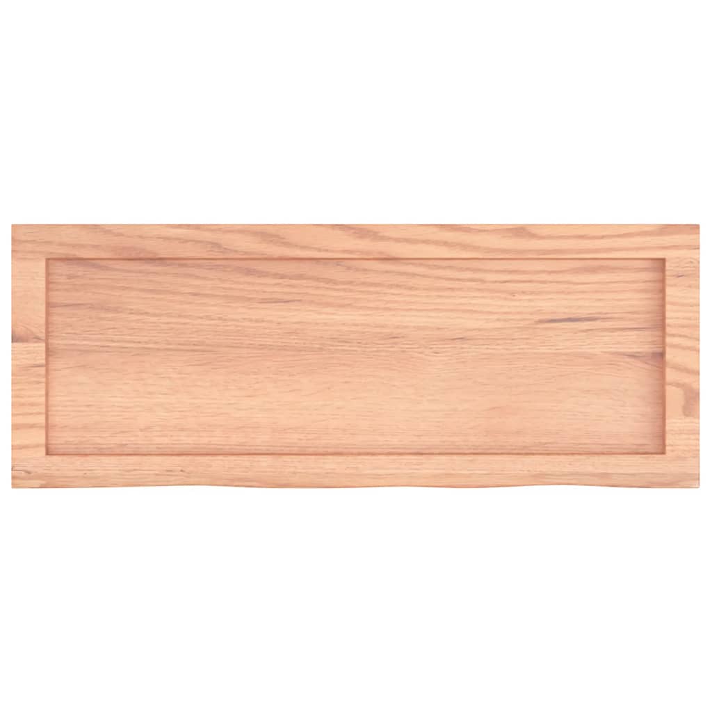 Ripiano Muro Marrone 80x30x(2-6) cm Massello Rovere Trattato