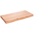 Ripiano Muro Marrone 80x40x(2-6) cm Massello Rovere Trattato