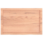 Ripiano Muro Marrone 80x50x(2-4) cm Massello Rovere Trattato