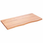 Ripiano Muro Marrone 100x50x(2-4) cm Massello Rovere Trattato