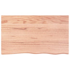 Ripiano Muro Marrone Chiaro 100x60x2cm Massello Rovere Trattato
