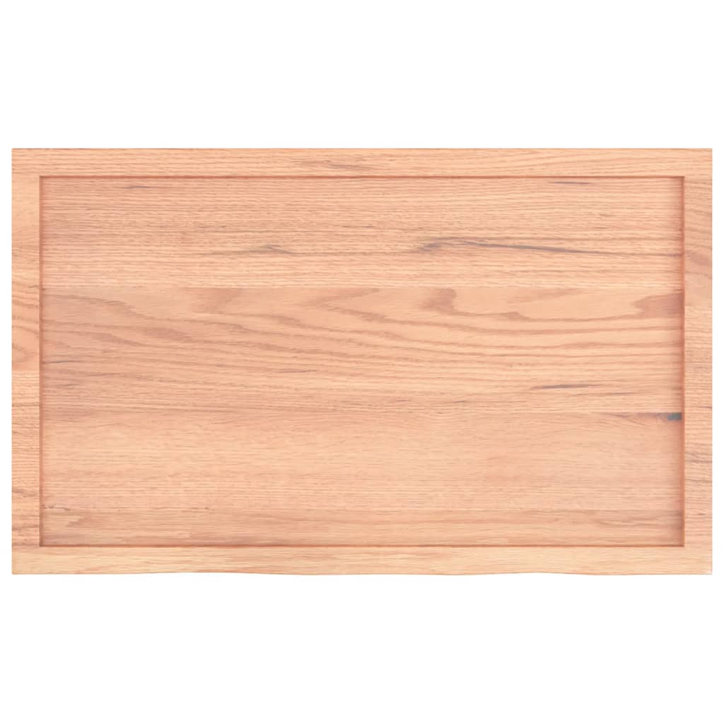 Ripiano Muro Marrone 100x60x(2-6) cm Massello Rovere Trattato