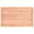 Ripiano Muro Marrone 100x60x(2-6) cm Massello Rovere Trattato