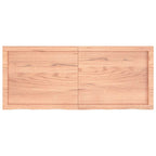 Ripiano Muro Marrone 120x50x(2-6) cm Massello Rovere Trattato