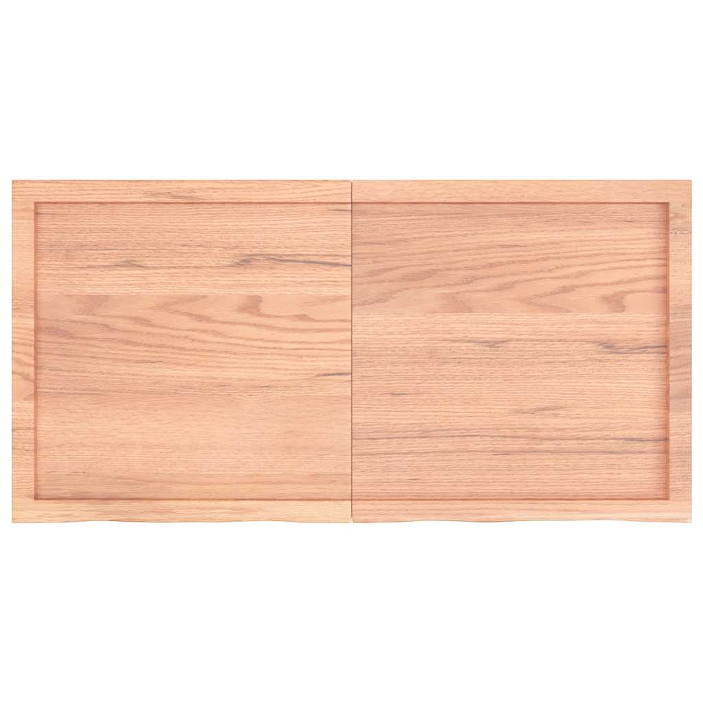 Ripiano Muro Marrone 120x60x(2-4) cm Massello Rovere Trattato