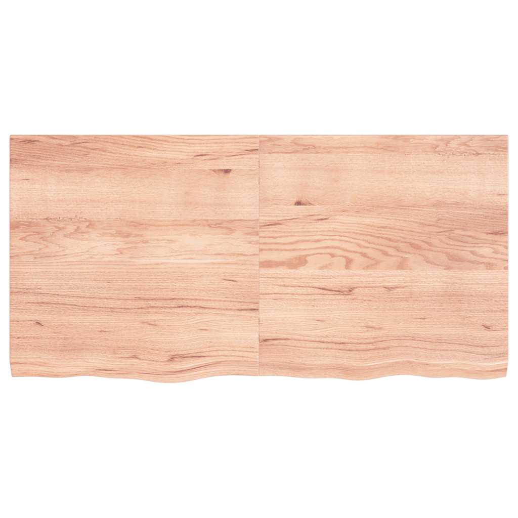 Ripiano Muro Marrone 120x60x(2-4) cm Massello Rovere Trattato