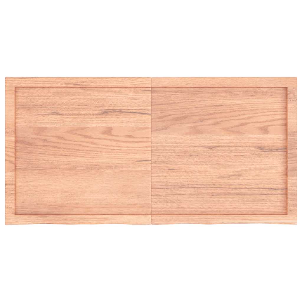 Ripiano Muro Marrone 120x60x(2-6) cm Massello Rovere Trattato