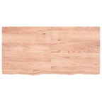 Ripiano Muro Marrone 120x60x(2-6) cm Massello Rovere Trattato