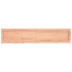 Ripiano Muro Marrone 140x30x(2-4) cm Massello Rovere Trattato