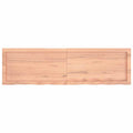 Ripiano Muro Marrone 140x40x(2-4) cm Massello Rovere Trattato