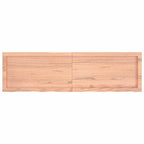 Ripiano Muro Marrone 140x40x(2-4) cm Massello Rovere Trattato