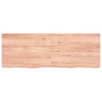 Ripiano Muro Marrone 140x50x(2-6) cm Massello Rovere Trattato