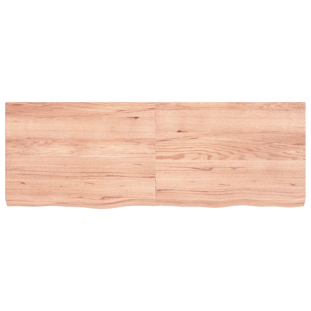 Ripiano Muro Marrone 140x50x(2-6) cm Massello Rovere Trattato