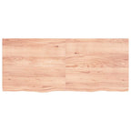 Ripiano Muro Marrone 140x60x(2-4) cm Massello Rovere Trattato